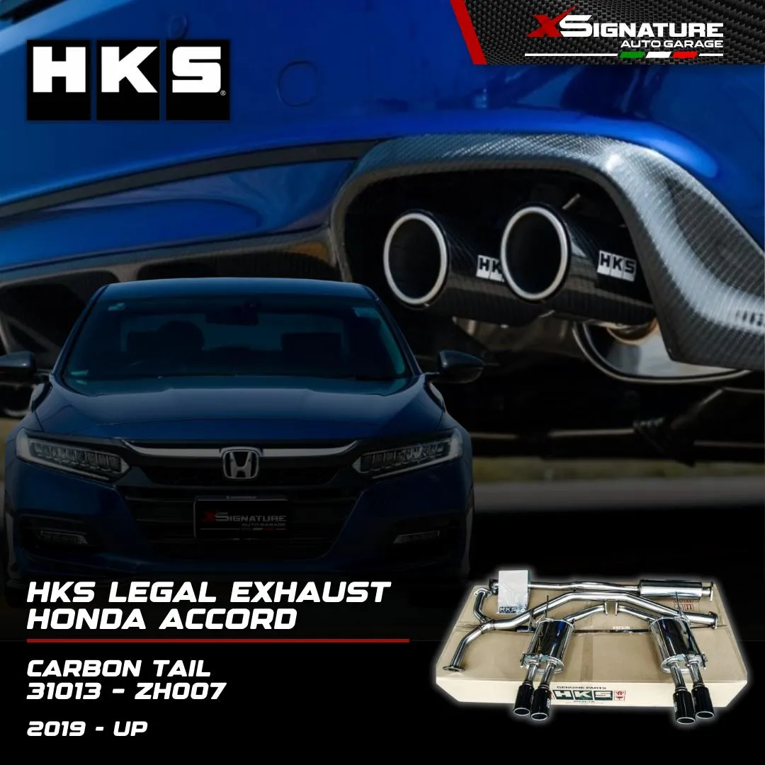 HKS EXHAUST HONDA ACCORD 19+ LEGAL CARBON TAILPIPE - 31013-ZH007