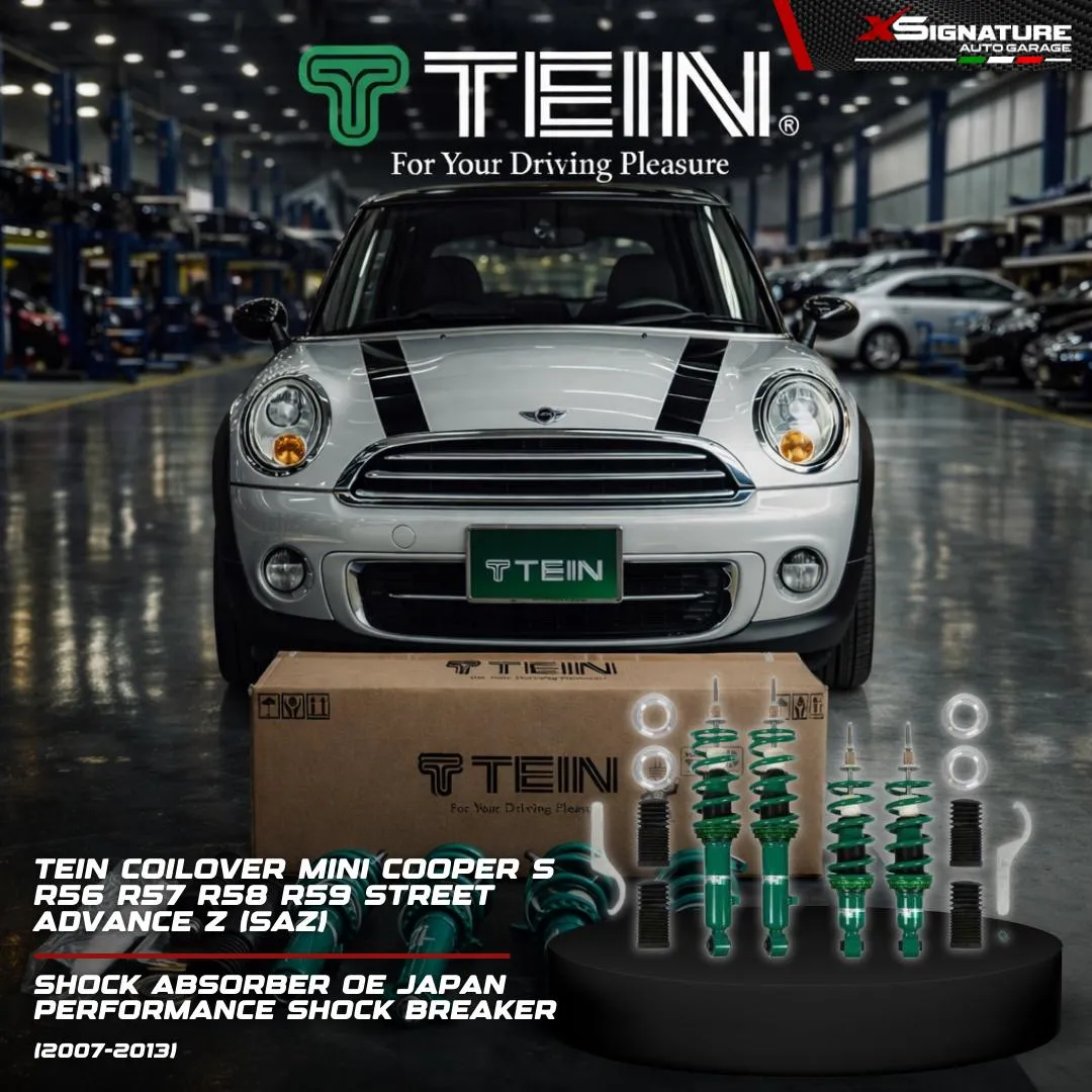 TEIN COILOVER MINI COOPER S R56 R57 R58 R59 (2007-2013) STREET ADVANCE Z (SAZ) SHOCK ABSORBER JAPAN PERFORMANCE SHOCK BREAKER ADJUSTABLE LOW HIGH & DAMPING FORCE