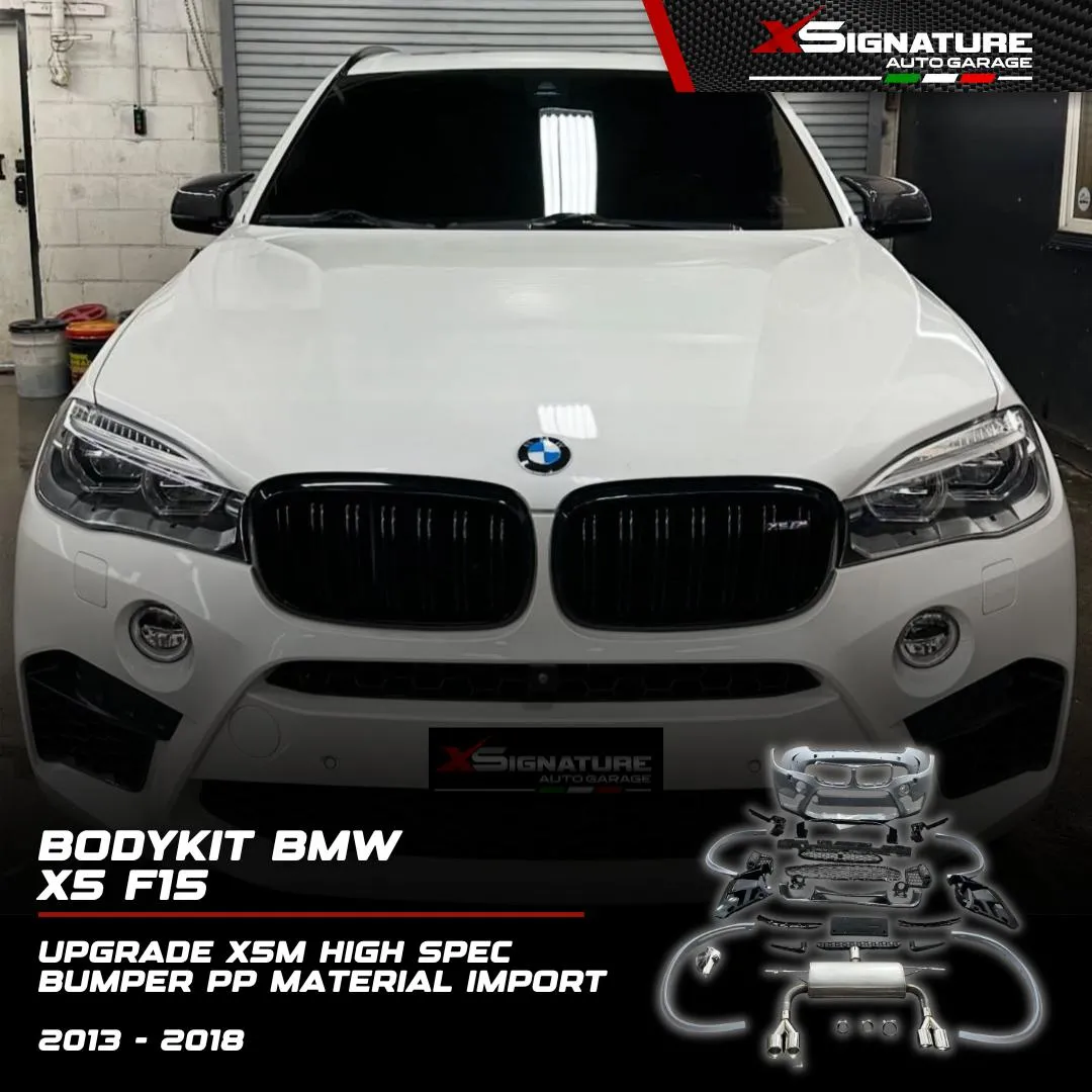 BMW X5 F15 (2013-2018) UPGRADE BODYKIT X5M HIGH SPEC BUMPER PP MATERIAL IMPORT