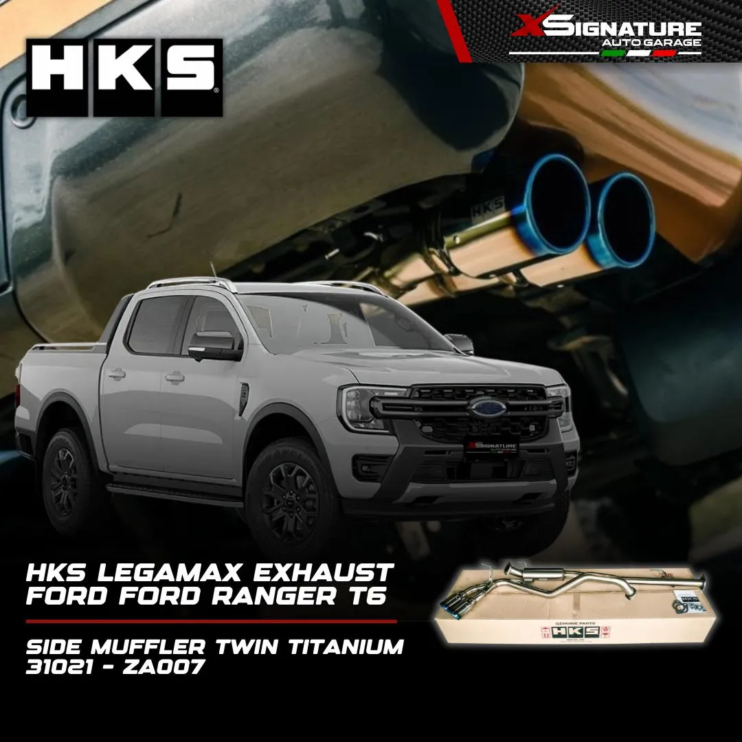 HKS EXHAUST FORD RANGER T6 LEGAMAX CARBON FIBER TAIL SINGLE EXIT