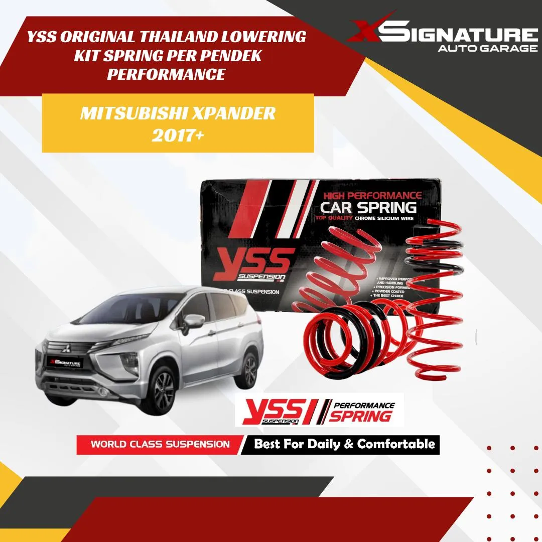 YSS ORIGINAL THAILAND LOWERING KIT SPRING PER PENDEK PERFORMANCE MITSUBISHI XPANDER 2017+