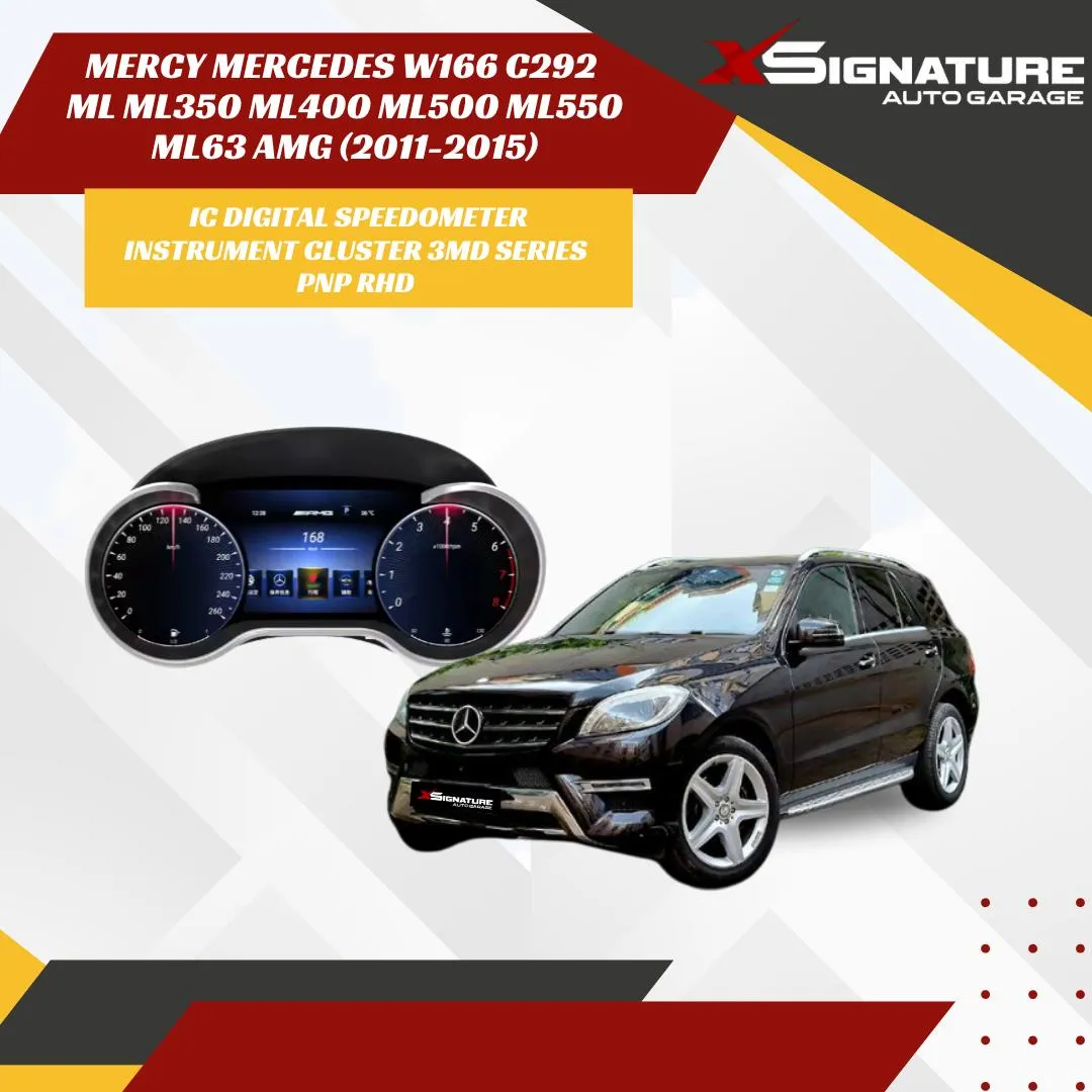 MERCY MERCEDES W166 C292 ML ML350 ML400 ML500 ML550 ML63 AMG (2011-2015)  IC DIGITAL SPEEDOMETER INSTRUMENT CLUSTER 3MD SERIES PNP RHD