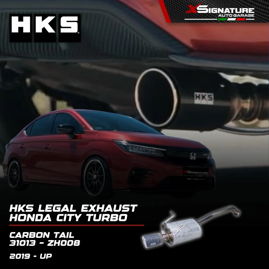 HKS EXHAUST HONDA CITY TURBO 19+ LEGAL CARBON TAILPIPE