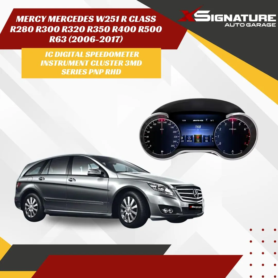 MERCY MERCEDES W251 R CLASS R280 R300 R320 R350 R400 R500 R63 (2006-2017) IC DIGITAL SPEEDOMETER INSTRUMENT CLUSTER 3MD SERIES PNP RHD