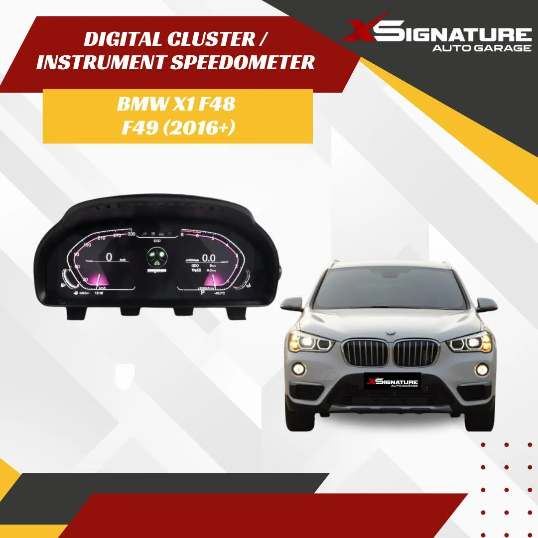 DIGITAL CLUSTER SPEEDOMETER BMW X1 F48 F49 2016+ G SERIES STYLE