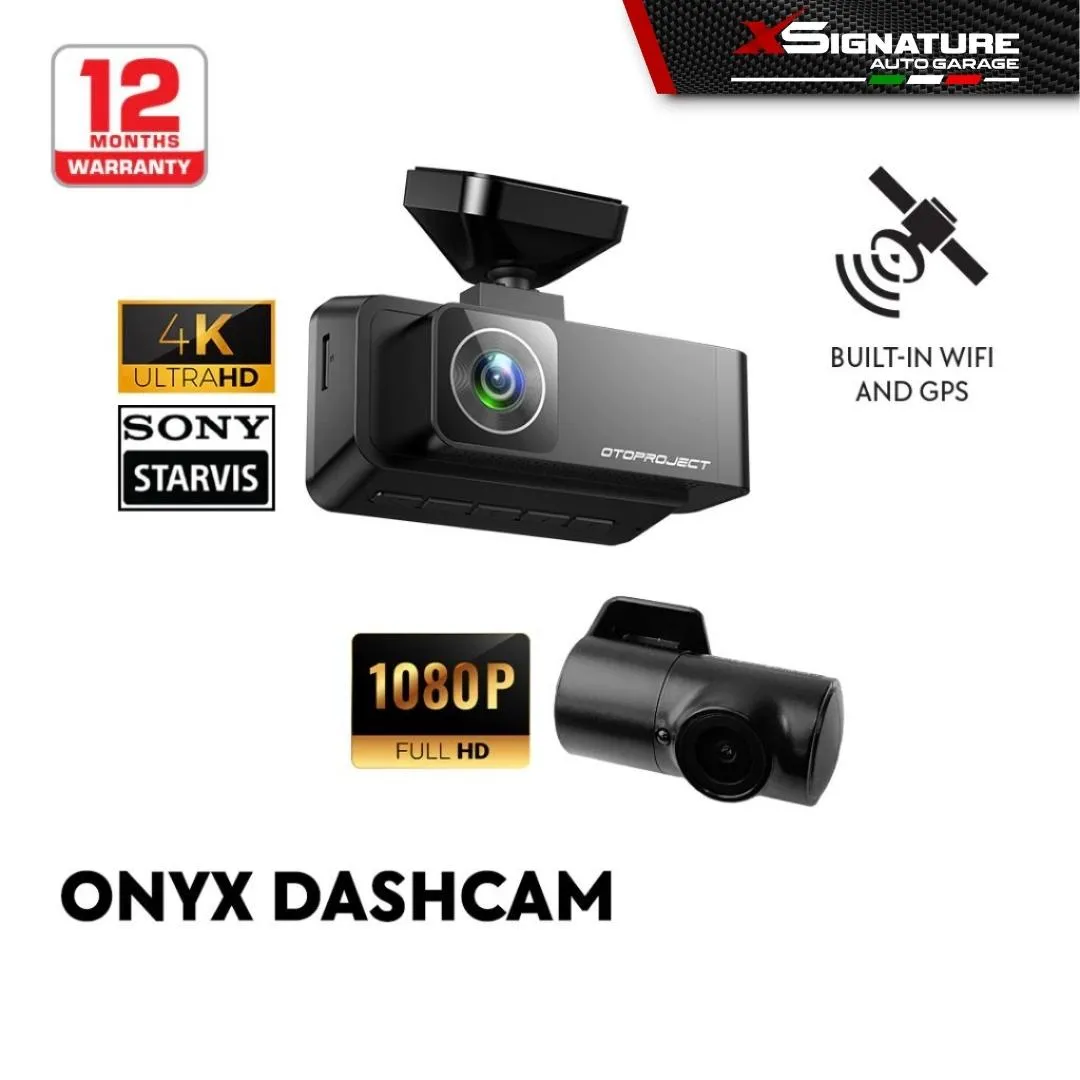 Otoproject car Dashcam Onyx 4K + Rear Full HD Cam