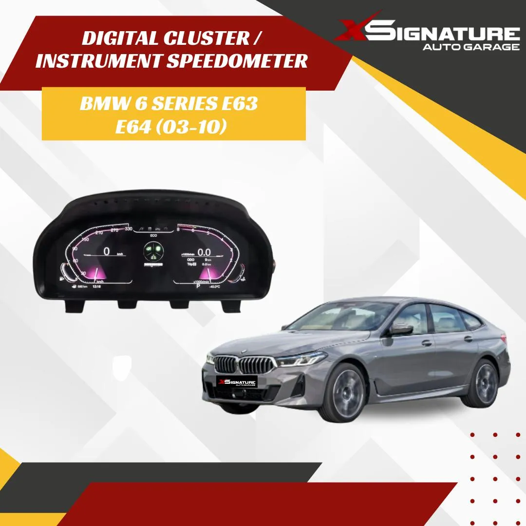 DIGITAL CLUSTER SPEEDOMETER BMW 6 SERIES E63 E64 03-10 G SERIES STYLE