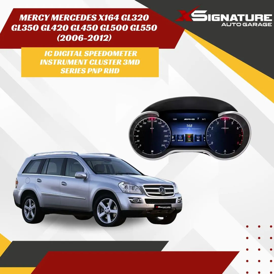 MERCY MERCEDES X164 GL320 GL350 GL420 GL450 GL500 GL550 (2006-2012) IC DIGITAL SPEEDOMETER INSTRUMENT CLUSTER 3MD SERIES PNP RHD