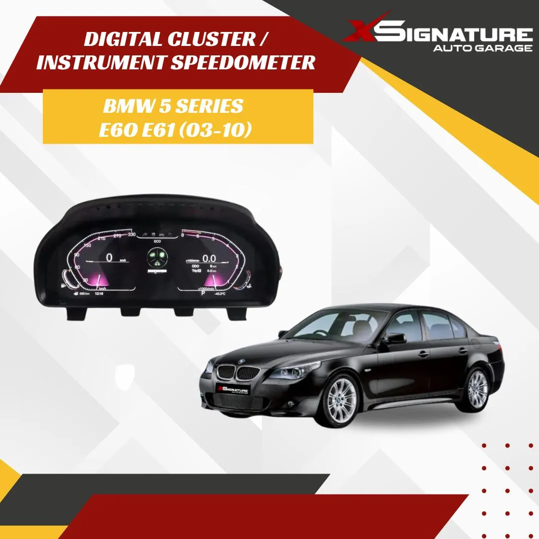 DIGITAL CLUSTER SPEEDOMETER BMW 5 SERIES E60 E61 03-10 G SERIES STYLE