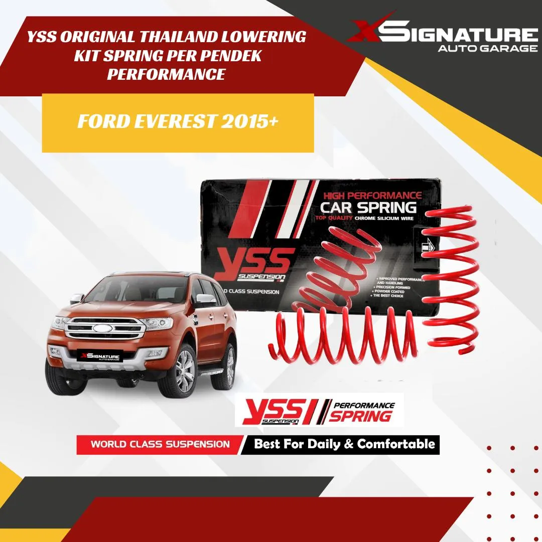 YSS ORIGINAL THAILAND LOWERING KIT SPRING PER PENDEK PERFORMANCE FORD EVEREST 2015+